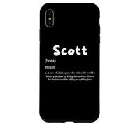 Scott Definition Nom personnalisé Costume personnalisé pour Scotts Coque pour iPhone XS Max