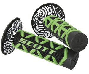 Scott Diamond Plus Donut Grip Motocross, Vert/Noir, Taille unique