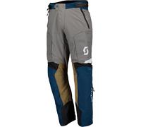 Scott Dualraid Dryo, pantalon en textile imperméable 3XL Bleu Foncé/Gris/Marron Bleu Foncé/Gris/Marron