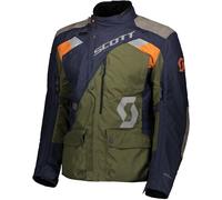 Scott Dualraid Dryo Veste textile de moto, vert-bleu, taille 4XL pour homme