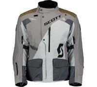 Scott Dualraid Dryo, veste textile imperméable 4XL Gris Clair/Gris/Marron Gris Clair/Gris/Marron