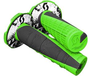 Scott Duece Plus Donut Grip Motocross, Vert/Noir, Taille unique