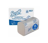 Scott essential 340F 21x18.6cm blanc colis de 15 Kimberly Clark