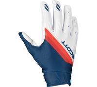 Scott Evo Dirt Gants de motocross, blanc-rouge-bleu, taille S pour homme
