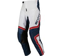 Scott Evo Dirt Pantalon de motocross, blanc-rouge, taille 36 pour homme
