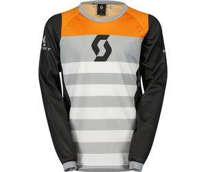Scott Evo Race Maillot de motocross pour enfants, Noir/Gris/Orange, Taille L