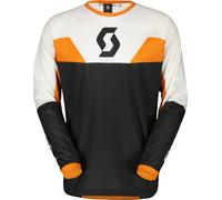 Scott Evo Track Maillot de motocross, Noir/Blanc/Orange, Taille S