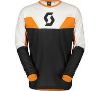 Scott Evo Track Maillot de motocross, Noir/Blanc/Orange, Taille M