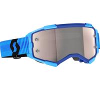 Scott Fury Chrome Lunettes de motocross, noir-bleu pour homme