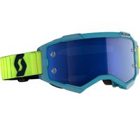 Scott Fury, lunettes à miroir Turquoise/Jaune Néon Bleu Réfléchissant Turquoise/Jaune Néon Bleu Réfléchissant