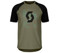 Scott - Icon Raglan S/S - T-shirt - S - hay green / black