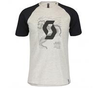 Scott - Icon Raglan S/S - T-shirt - S - light grey mélange / black