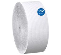 Scott Jumbo Roll JR. Papier toilette sans noyau (07005), double épaisseur, blanc, 12 rouleaux/étui, 2,300 m/rouleau