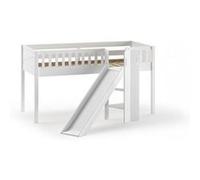 Vipack Lit mezzanine en bois de pin massif Scott avec toboggan - 90 x 200 cm - STHSGB14