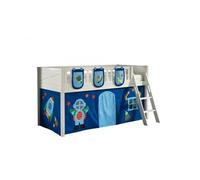 Scott Lit Mezzanine et Rideau Astro + 3 Sacs Rangement