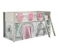 Scott Lit Mezzanine et Rideau Birdy Ses 3 Sacs Rangement Assortis Rose G