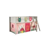 Scott Lit Mezzanine et Rideau Spring Trois Sacs Rangement