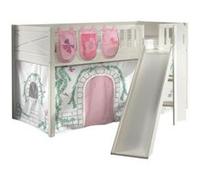 Scott Lit Mezzanine Toboggan et Rideau Birdy Ses 3 Sacs Rangement Assortis