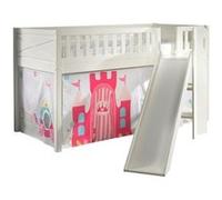 Lit mezzanine Vipack Scott Lit Mezzanine Toboggan et Rideau Princess Inclus