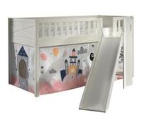 Scott Lit Mezzanine Toboggan et Rideau Princess Sophie Beige G