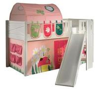 Scott Lit Mezzanine Toboggan et Rideau Spring, Tunnel et S 3 Sacs Rangement Multicolore