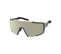 Scott - Lunettes de soleil - Shield Kaki Green Amp White Chrome S2 Kaki
