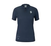 Scott Maillot femme Vertic Zip S/S bleue