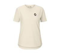 Scott - T-shirt de VTT en coton biologique stretch et léger - Vertic DRI SS Tee W Cotton White pour Femme en Coton - Taille L - Blanc Blanc L