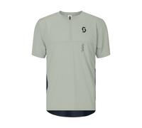 Scott Maillot Vertic Zip Manches Courtes gris