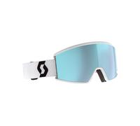 Scott - Masque de ski - Ambit Compact Mineral White/Black AMP Ice Chrome S2 en Silicone - Blanc Blanc