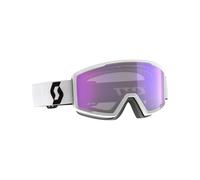 Scott - Masque de ski photochromique - Factor Pro LS Mineral White/Black AMP LS Blue Chrome S2-4 - Blanc Blanc