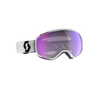 Scott - Masque de ski photochromique - Faze II LS Mineral White/Black AMP LS Blue Chrome S2-4 - Blanc Blanc