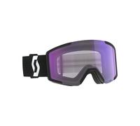 Scott - Masque de ski photochromique - Shield LS Mineral Black/White AMP LS Blue Chrome S2-4 - Noir Noir