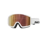 Scott - Masque de ski photochromique - Trace Pro Compact Light Sensitive White AMP LS Cinnamon Chrome S1-3 en Silicone - Blanc Blanc