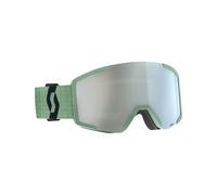 Scott - Masque de ski - Shield Soft Green/Black AMP White Chrome S2 - Vert Vert
