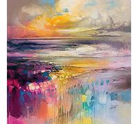 Scott Naismith Liquid Reflections 40 x 40 cm Impression Sur Toile, Multicolore ColouRouge, 40 x 40 cm