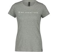 Scott No Shortcuts, t-shirt femmes S Gris Clair/Blanc Gris Clair/Blanc