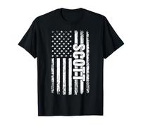 Scott nom Personnel Drapeau américain rétro Hommes Femmes T-Shirt