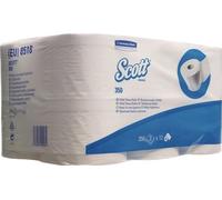 Scott - Papier toilette 8518 contrôle 3 - couche 350 peau blanche | Pack de 36 rouleaux
