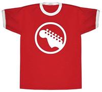 Scott Pilgrim vs The World Rock Band Guitar Icon T-shirt pour adulte rouge - Rouge - Large