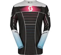 Scott Podium Pro Blue Maillot de motocross, noir-rose, taille S pour homme