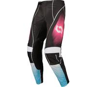 Scott Podium Pro S25, pantalon en textile 28 Noir/Blanc/Bleu/Fuchsia Noir/Blanc/Bleu/Fuchsia