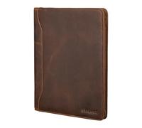 Scott Porte-Documents en Cuir Vintage | Chemise A4 12,2 Pouces | Organiseur de Haute qualité avec Fermeture éclair pour Affaires et Bureau Couleur:Soria - Marron