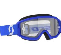 Scott Primal Clear Lunettes de motocross, blanc-bleu pour homme