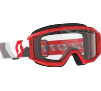 Scott Primal Enduro Camo Lunettes de motocross blanches/rouges, transparent pour homme