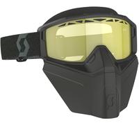 Scott Primal Safari Facemask Lunettes de neige noires, jaune pour homme