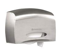 Scott Professional Pro Coreless Jumbo Roll Toilet Paper Dispenser (09601), Stainless Steel, with Stub, 14.25"x9.75"x6.00" (Qty 1)