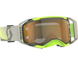 Scott Prospect 2.0 AMP Chrome Lunettes de motocross, Vert/jaune néon