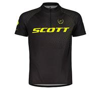 Scott RC Pro 2023 Maillot de cyclisme court pour enfant Noir/jaune, Noir , S (128)