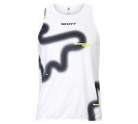 Scott - Débardeur de running léger, respirant et stretch - RC Run Tank M White Black pour Homme - Taille XL - Blanc Blanc XL